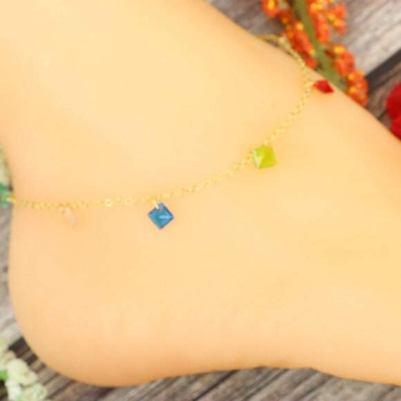 "Elegant Handmade Anklet – Delicate Jewelry for Women, MAR092111 - Picture 8 of 10